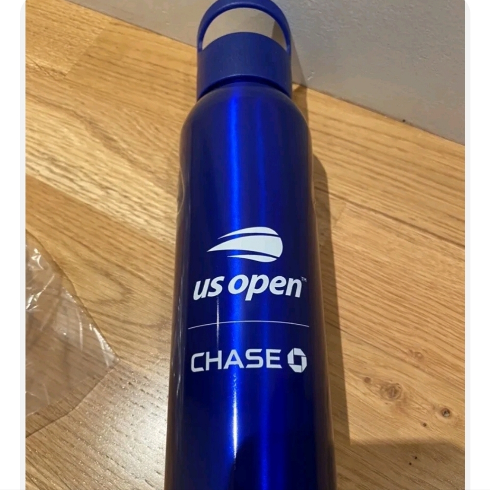 NEW US Open/Chase Blue Aluminum Water Bottle, 20oz. BPA free